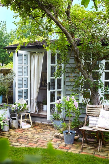 summerhouse in a garden