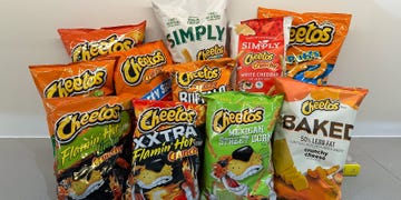 assorted bags of cheetos