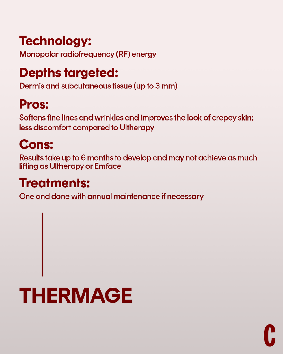 information on thermage technology and treatment