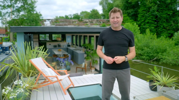 terrace of luxury houseboat on george clarke's amazing spaces