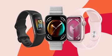 three smartwatches with varying designs and features