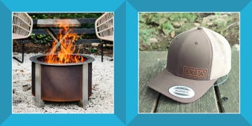 outdoor firepit, bonus dad hat