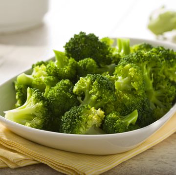 boiled broccoli in a bowl