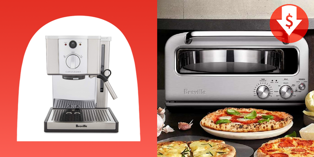 cafe roma stainless espresso maker, breville smart oven pizzaiolo