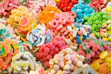 candies at la boqueria market in barcelona