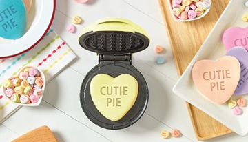 dash sweethearts waffle maker for valentine's day