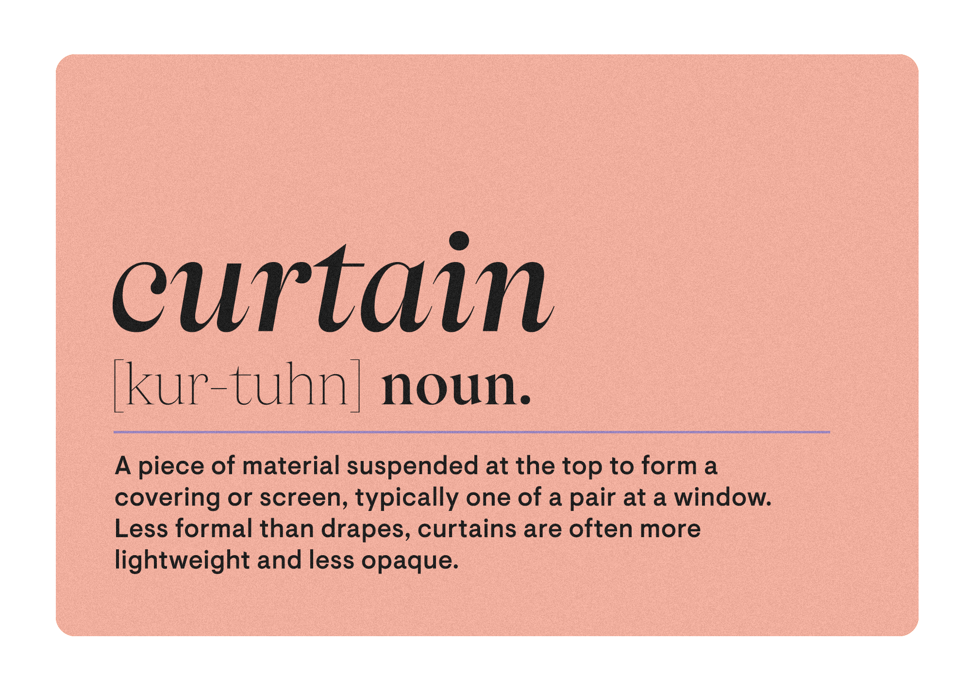 definition of a curtain