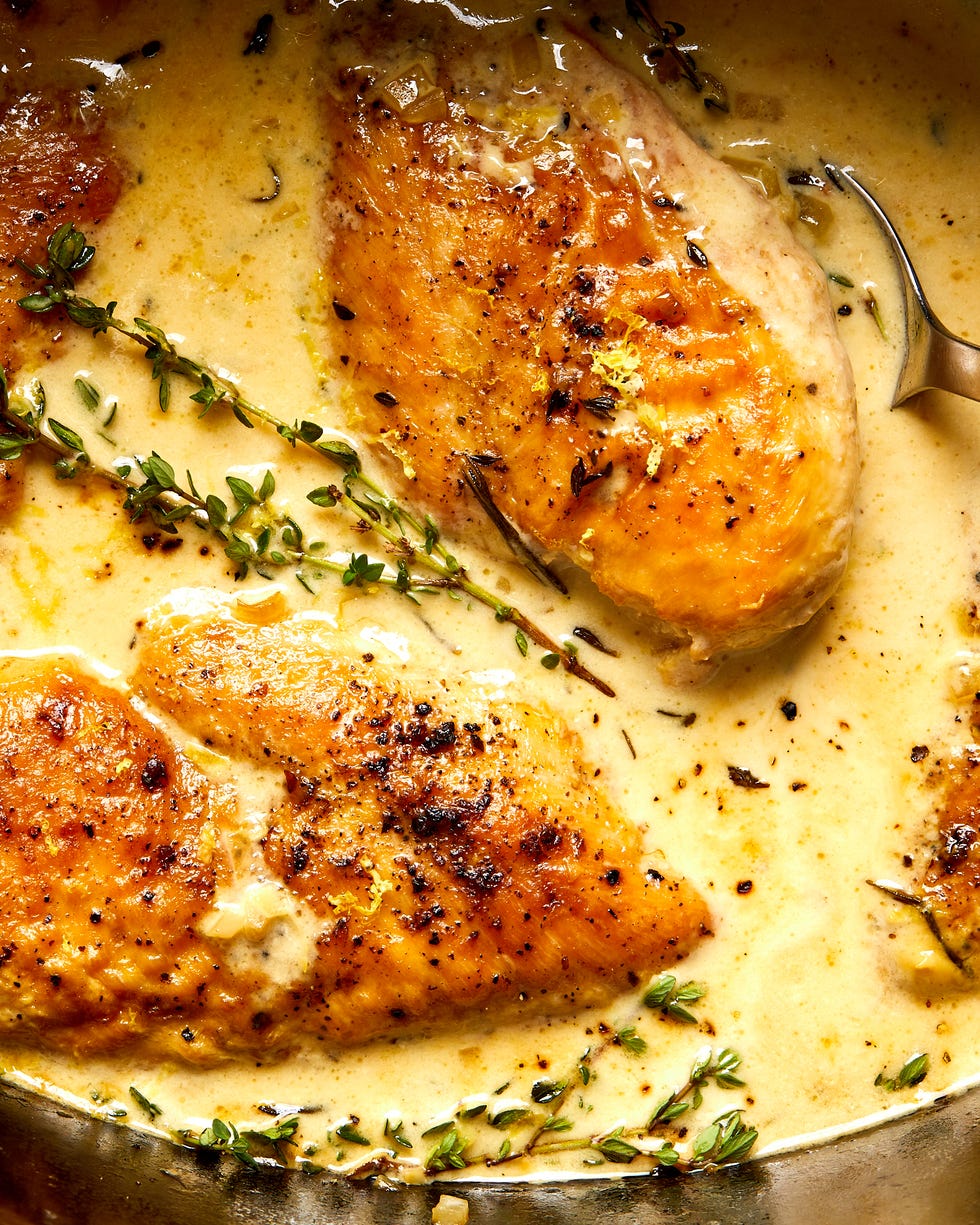 slowcooker creamy lemon herb chicken