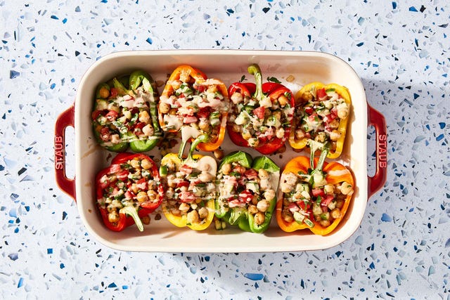 falafel chickpea stuffed peppers