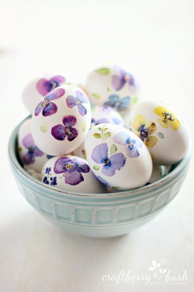 Watercolor Easter Eggs