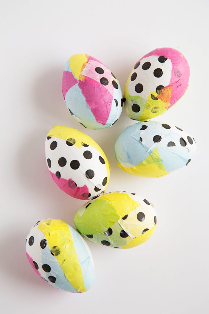 Tissue Paper Easter Egg