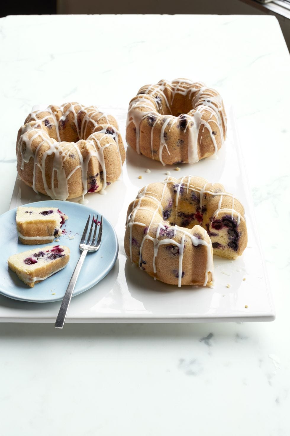 father's day cakes mini lemon blueberry bundt cakes