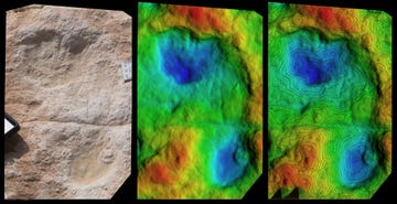 old human footprints