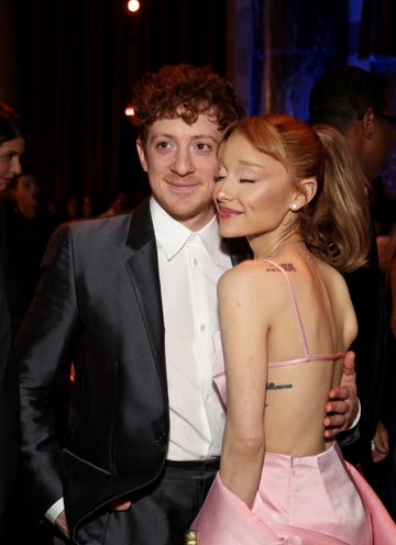 new york, new york january 07 l r ethan slater and ariana grande attend the national board of review annual awards gala at cipriani 42nd street on january 07, 2025 in new york city photo by kevin mazurgetty images for national board of review