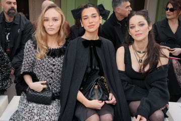 lily rose depp, dua lipa, marion cotillard at the chanel haute couture springsummer 2025 fashion show as part of paris couture fashion week held at the grand palais on january 28, 2025 in paris, france photo by swan galletwwd via getty images