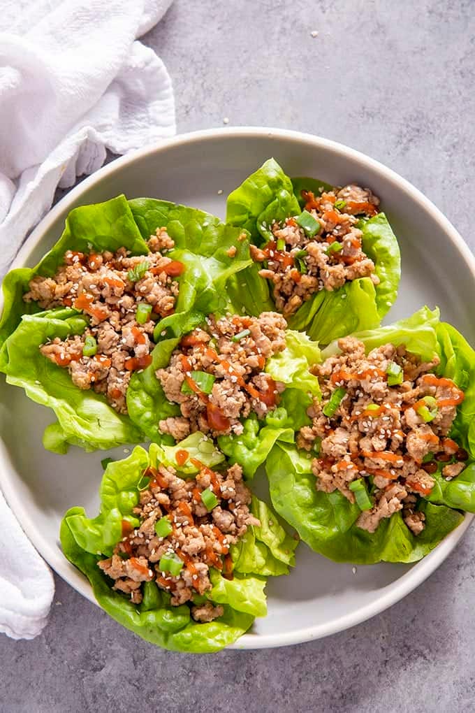 sesame pork lettuce wraps