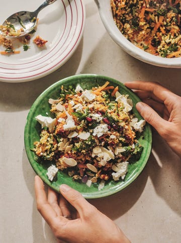 harissa and feta chicken tabbouleh