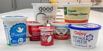 containers of cottage cheese sitting on a kitchen counter