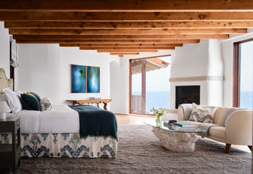 bedroom with an ocean view