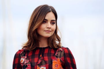 british actress jenna coleman poses during a photocall for the tv series victoria