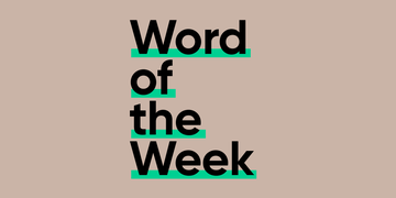 text layout emphasizing a weekly vocabulary word