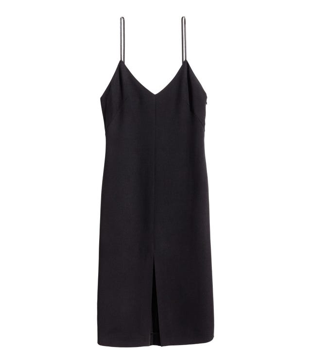 Clothing, Black, camisoles, Dress, Cocktail dress, Neck, Little black dress, Sleeveless shirt, 