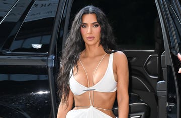 kim kardashian faux fur bikini