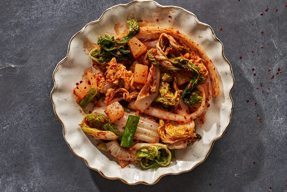 napa cabbage and daikon kimchi