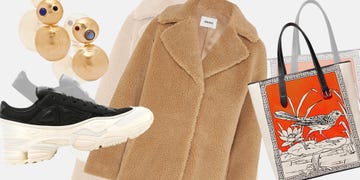 Clothing, White, Outerwear, Sleeve, Cardigan, Beige, Sweater, Overcoat, Coat, Fur, 