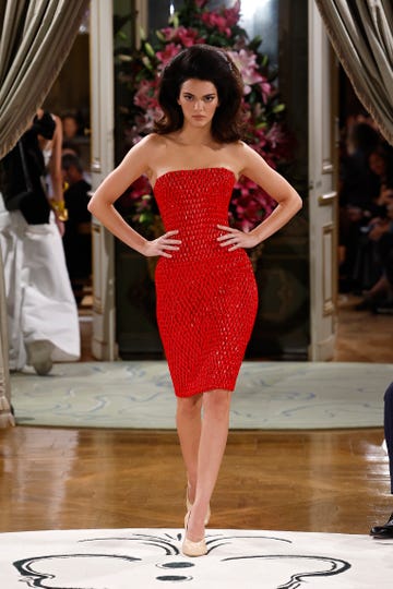 kendall jenner schiaparelli ss 2024 nails dress