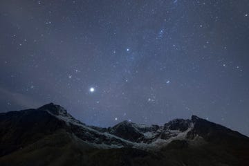 night sky, skagsand, lofoten islands, norway