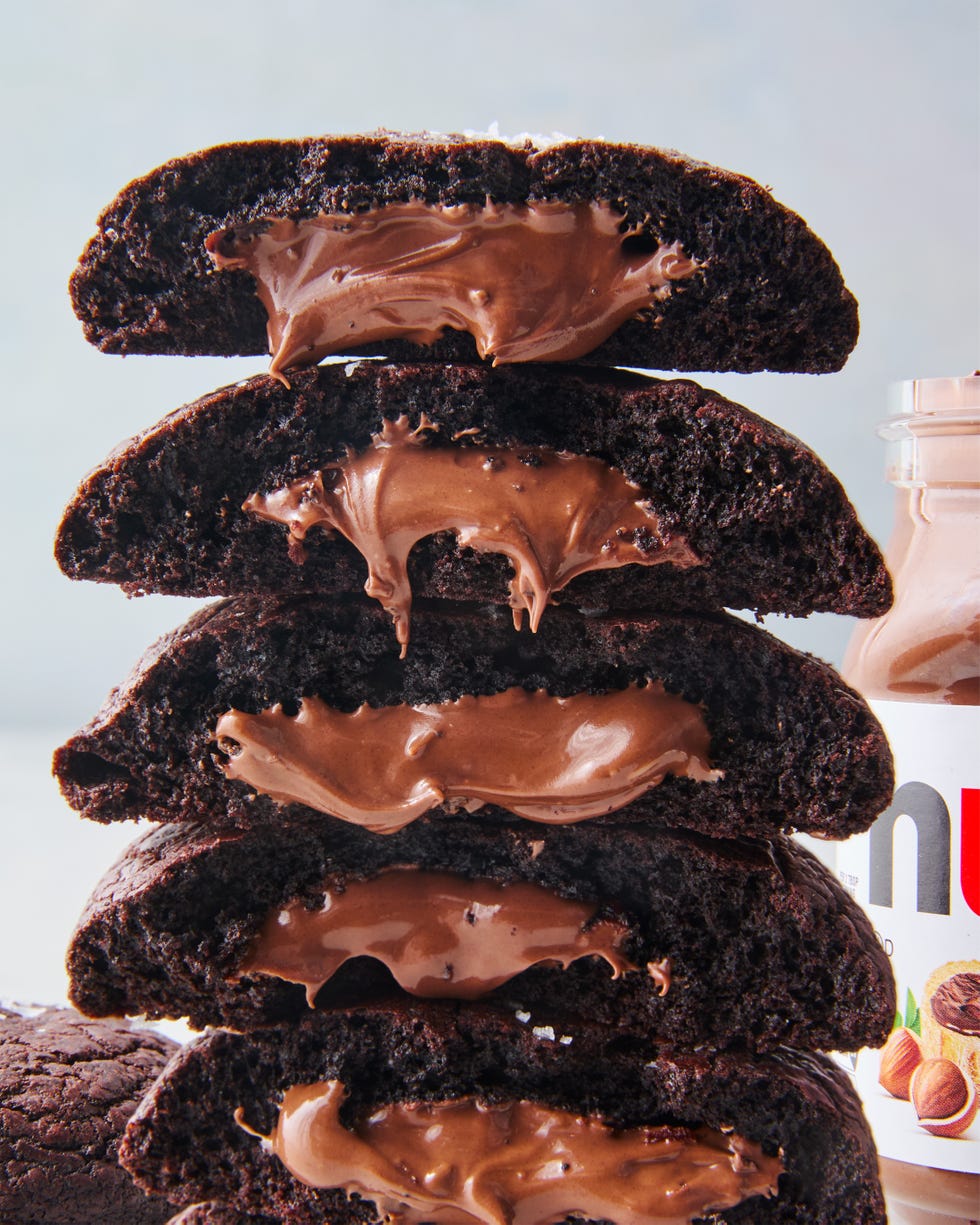 nutella stuffed cookies