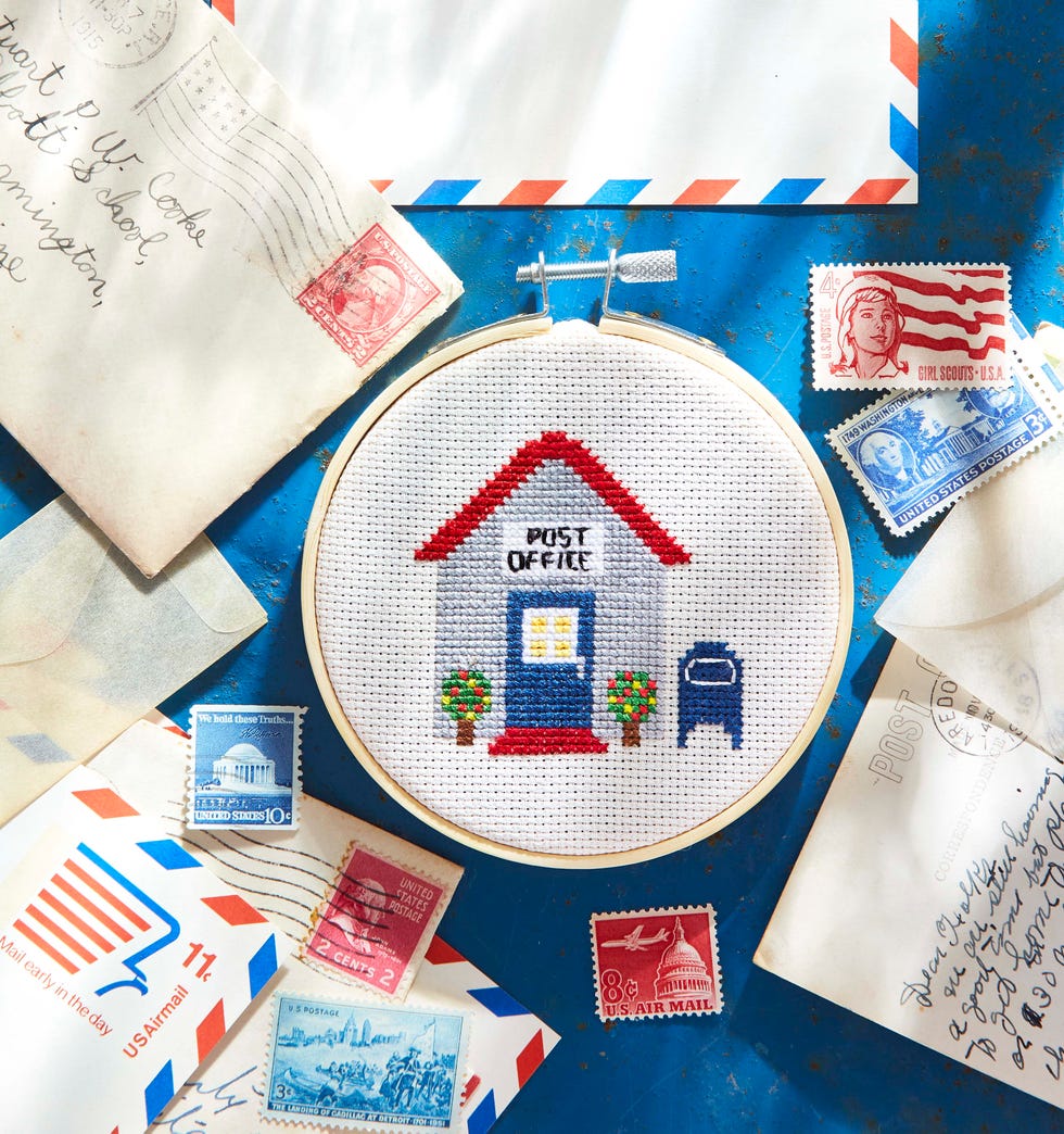 post office cross stitch