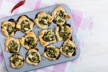 feta and spinach tartlets recipe