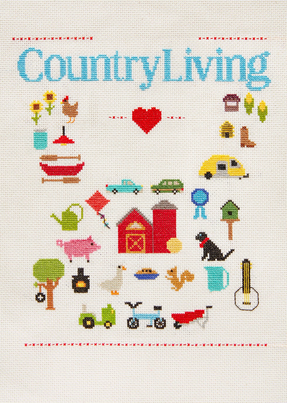 country living september cover cross stitch pattern