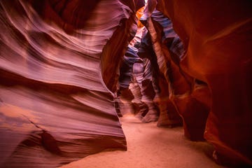 the antelope canyon caves