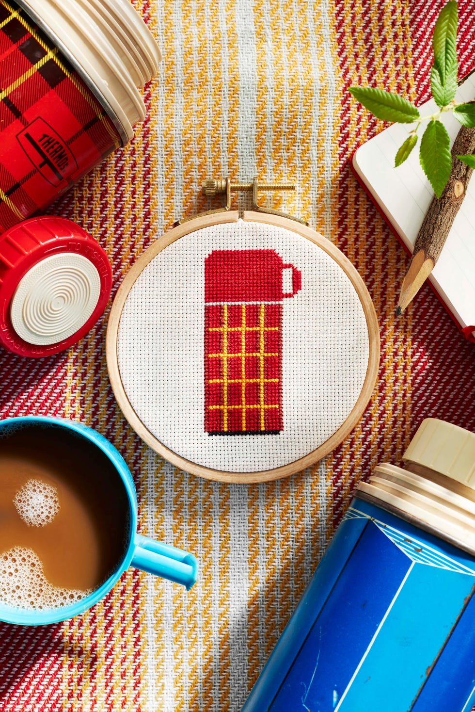 thermos cross stitch pattern