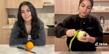 tiktok fruit peeler