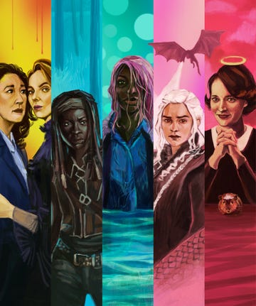 killing eve, the walking dead, i may destroy you, game of thrones, fleabag illustration