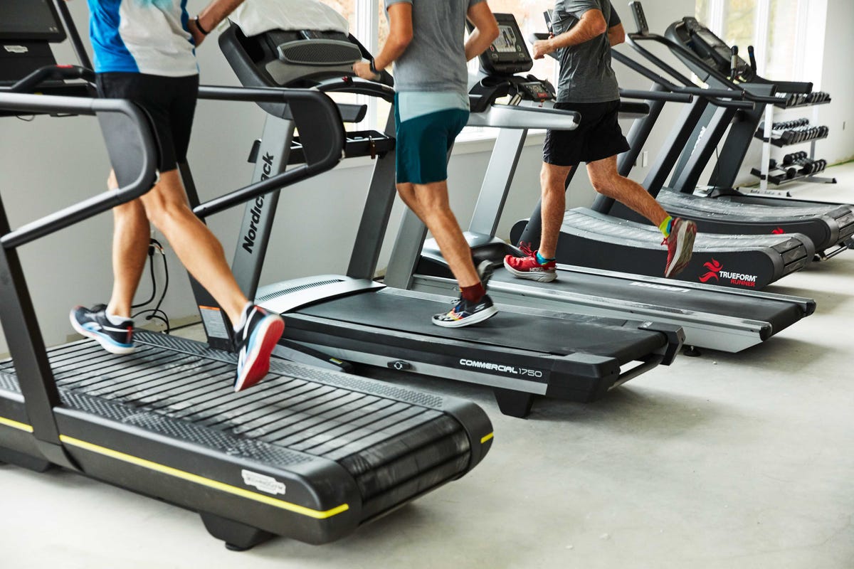 runners on treadmills