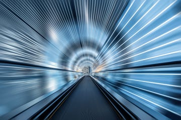 a warp speed tunnel