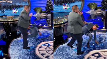 wheel of fortune ryan seacrest falls video