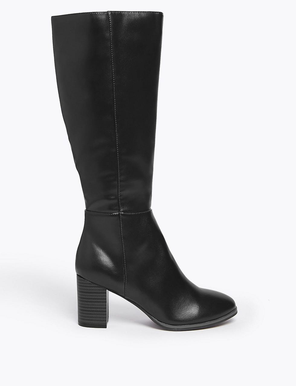 Block Heel Knee Boots