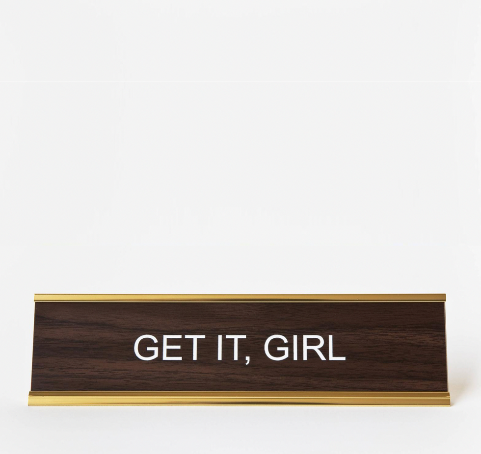 Empowering Desk Plaque