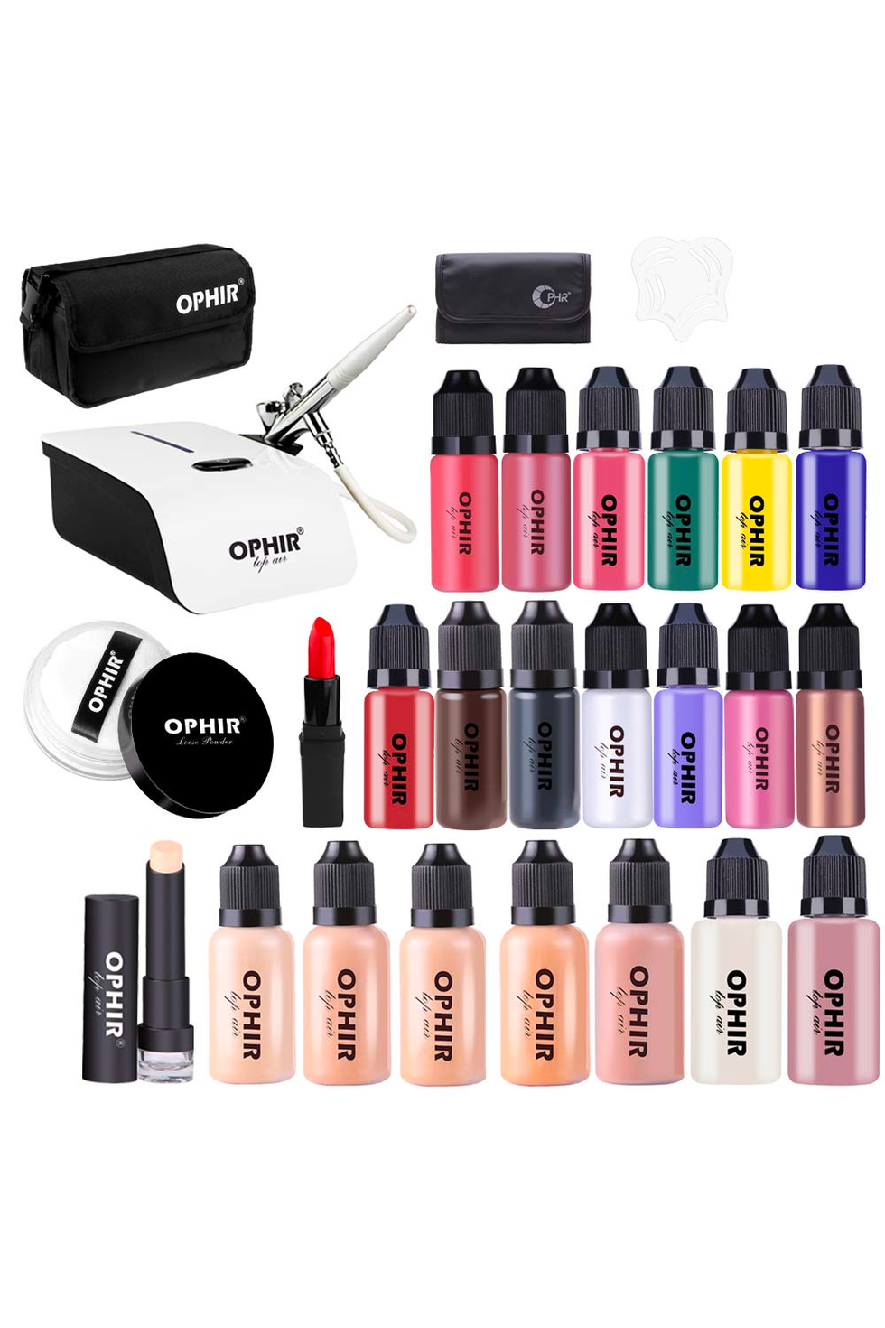 Ophir 0.3mm Complete Airbrush Makeup System Kit