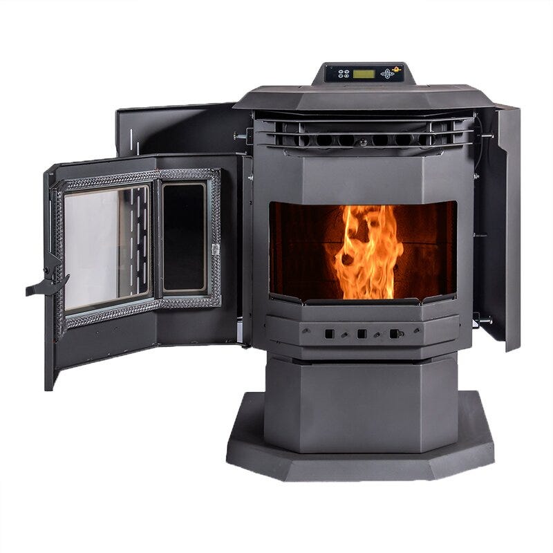 2,400-Square-Foot Direct Vent Pellets Stove