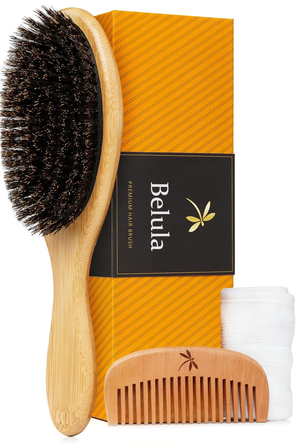 100% Boar Bristle Hair Brush Set