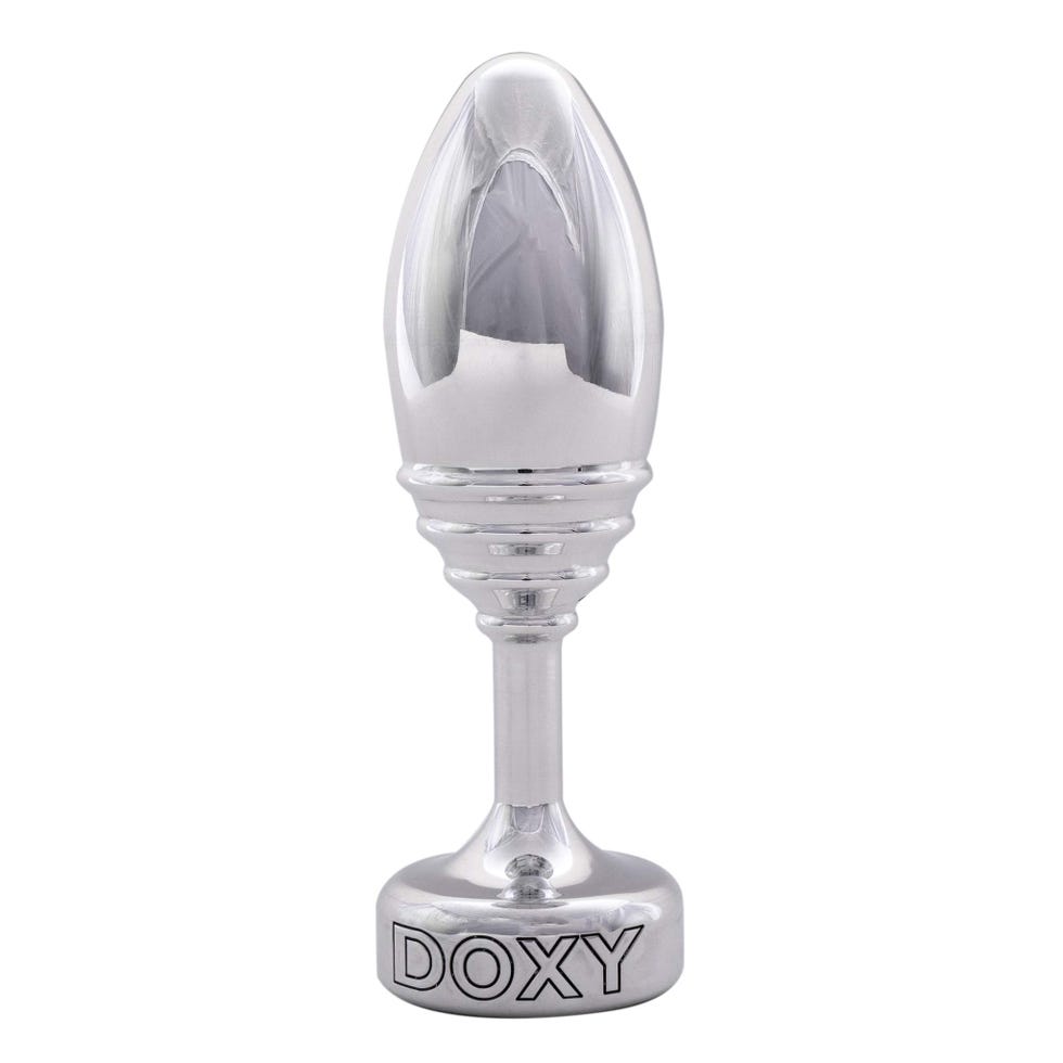 Doxy Ribbed Metal Butt Plug Magic Wand Attachment