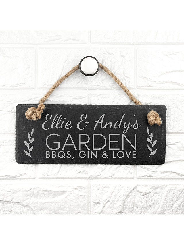 Treat Republic Personalised Slate Hanging Sign