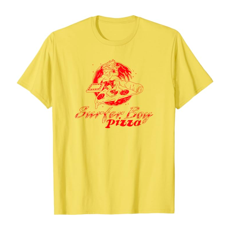 Surfer Boy Pizza Employee T-Shirt